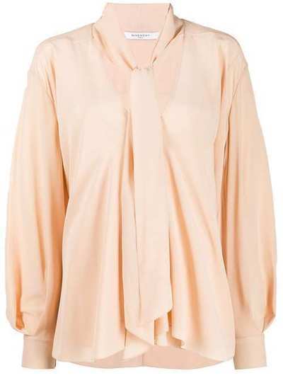 Givenchy блузка с длинными рукавами и бантом BW60LG12EH