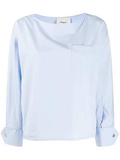 3.1 Phillip Lim блузка с нагрудным карманом E2012840COT