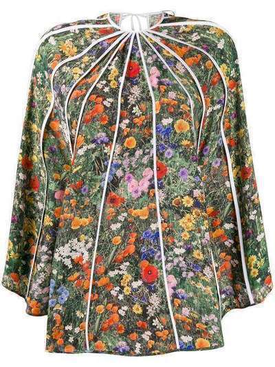 Stella McCartney асимметричная блузка с цветочным принтом 600806SOA53