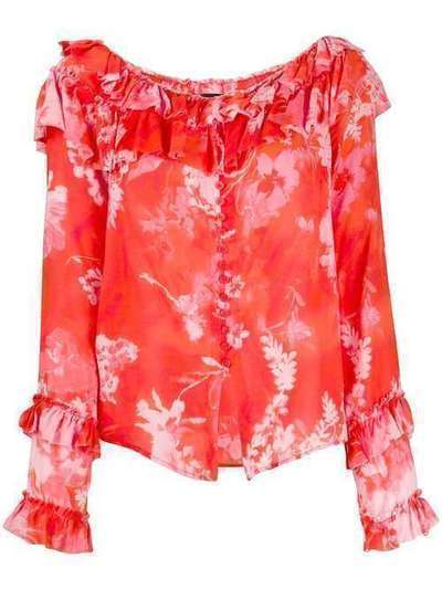 Pinko блузка с цветочным принтом 1B14GG8014RN6
