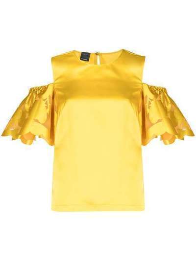 Pinko блузка с открытыми плечами 1B14AQY669T62