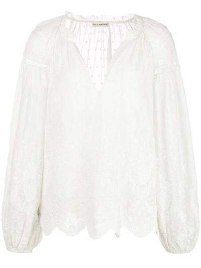 Ulla Johnson блузка с длинными рукавами и вышивкой HO190210