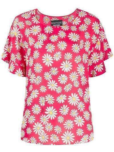 Boutique Moschino блузка с короткими рукавами и цветочным принтом A02050850