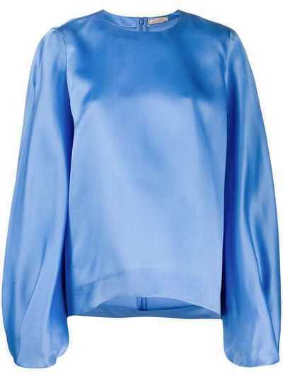 Nina Ricci блузка оверсайз с рукавами-колокол 20PCTO008SE1176U4293