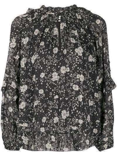 Isabel Marant Étoile блузка с цветочным принтом и оборками 20PHT170320P040E