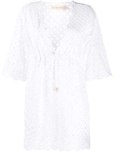 Tory Burch TORY BURCH 73754 100 WHITE Natural (Vegetable)->Cotton 73754