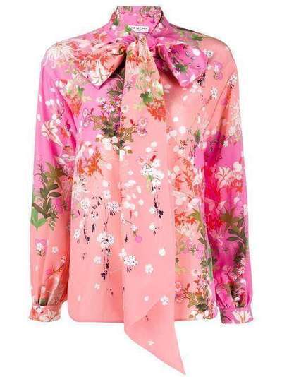 Givenchy блузка с завязками и цветочным принтом BW60KZ12PU
