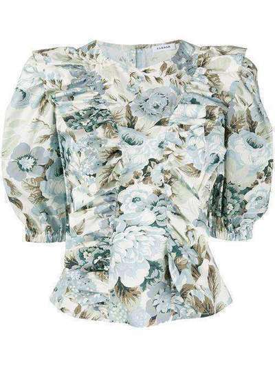 P.A.R.O.S.H. блузка с оборками и цветочным принтом CORUSD311268