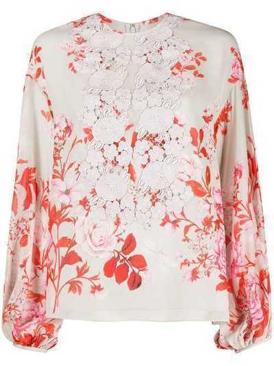 Giambattista Valli блузка с цветочным принтом 20SSRVCI164308MRP