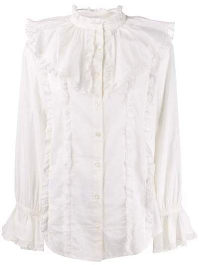 See by Chloé приталенная блузка с оборками CHS19AHT18023