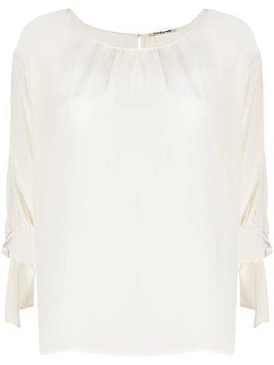Max & Moi блузка с круглым вырезом и завязками на манжетах E20HAWALLI
