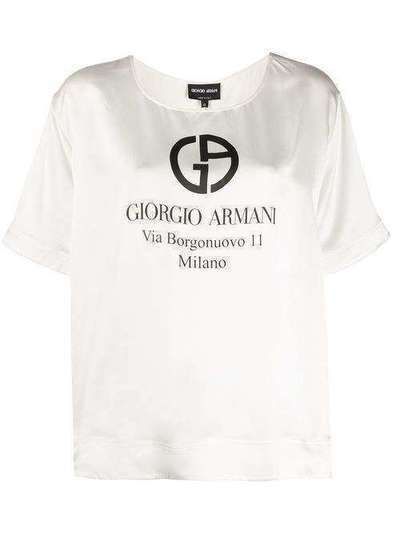 Giorgio Armani топ Address с принтом 0SHCCZ20TZ500