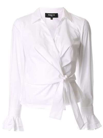 Paule Ka блузка с длинными рукавами и запахом 100C12