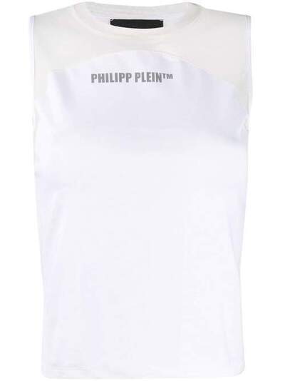 Philipp Plein топ без рукавов с логотипом S20CWTK1922PKN002N