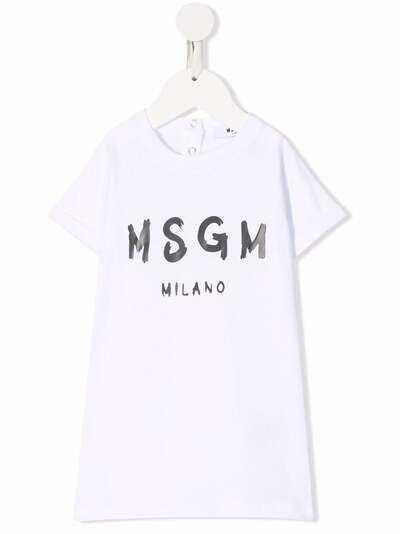 MSGM Kids платье-футболка с логотипом