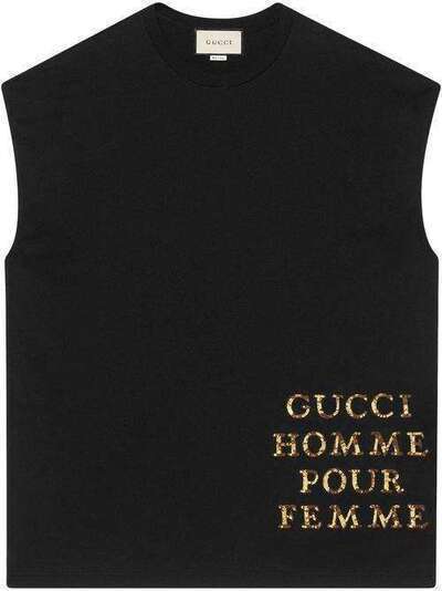 Gucci футболка оверсайз с нашивкой 572883XJA5O