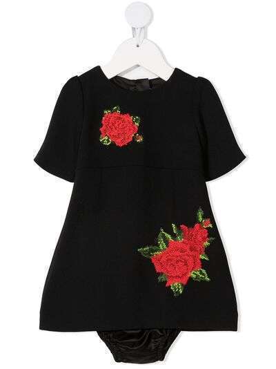 Dolce & Gabbana Kids платье с вышивкой