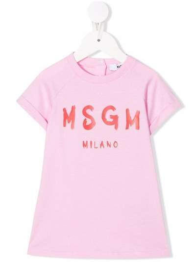 MSGM Kids платье с логотипом
