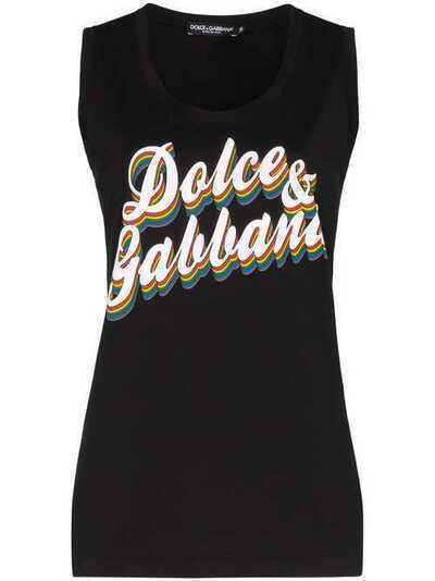 Dolce & Gabbana топ с логотипом F8H35TG7SAV
