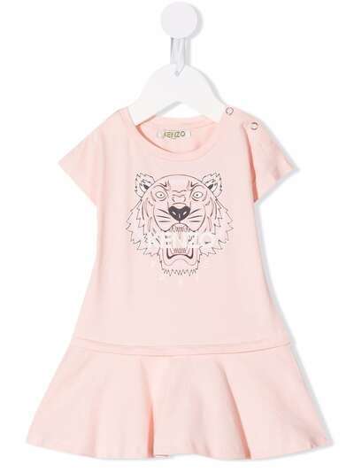 Kenzo Kids платье-футболка с логотипом Tiger