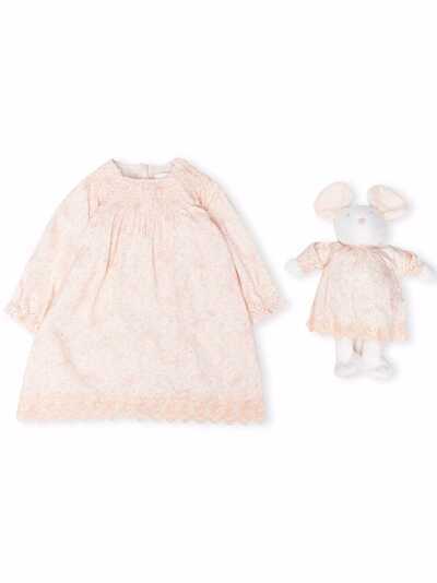 Chloé Kids платье с длинными рукавами и сборками