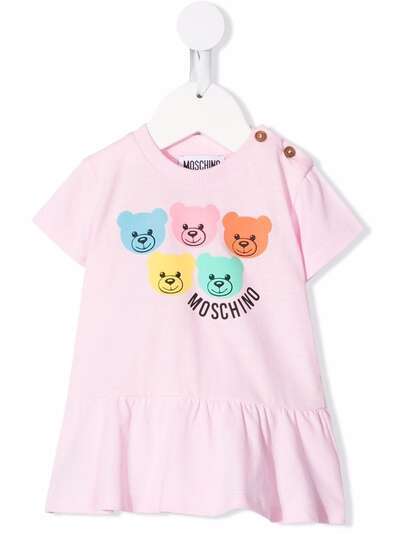 Moschino Kids платье с принтом Toy Bear