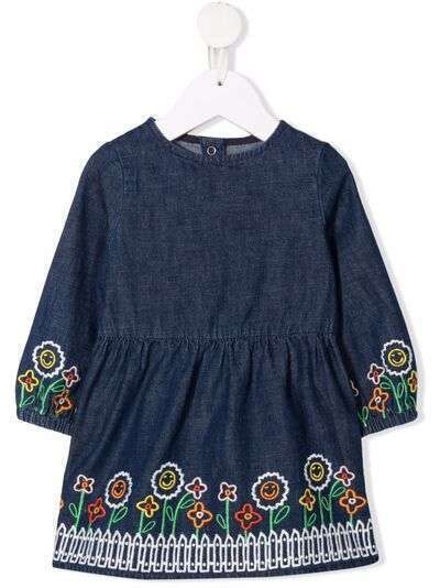 Stella McCartney Kids платье туника с вышивкой