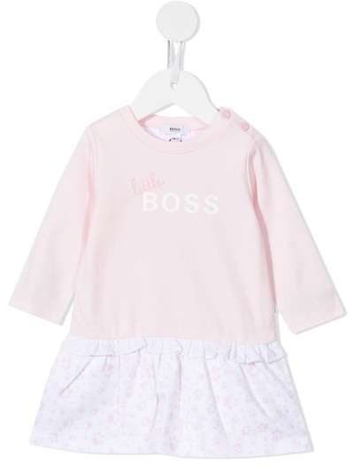 BOSS Kidswear платье с логотипом