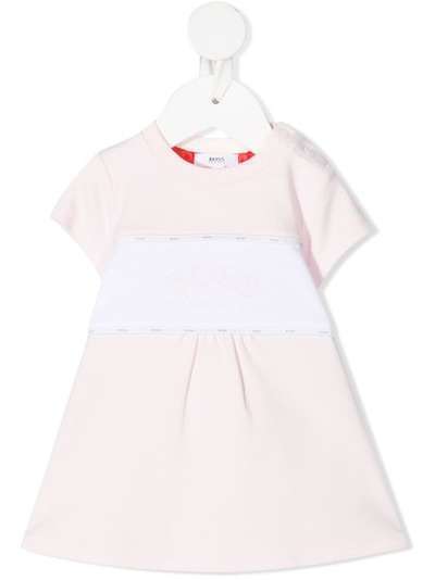 BOSS Kidswear платье с логотипом