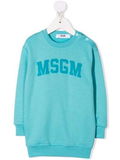 MSGM Kids платье-свитер с логотипом