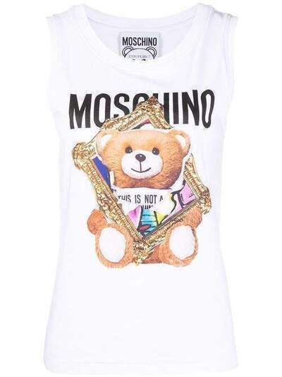 Moschino футболка с принтом Teddy Bear A12020440