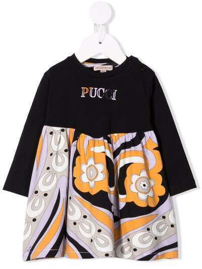 Emilio Pucci Junior платье с логотипом