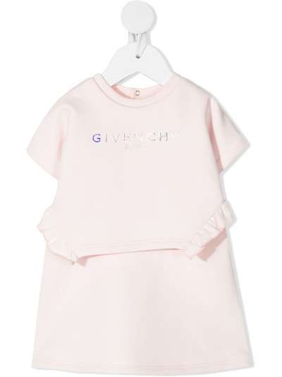 Givenchy Kids платье A-силуэта с логотипом