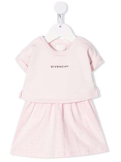 Givenchy Kids платье с логотипом