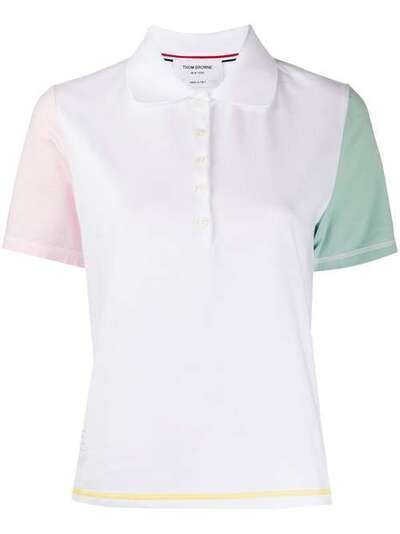 Thom Browne рубашка-поло с контрастными рукавами FJP032F01454