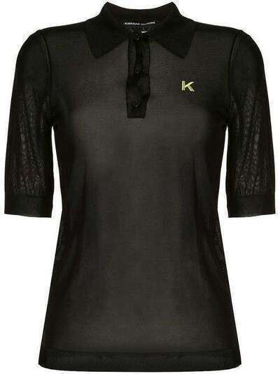 Kwaidan Editions полупрозрачная рубашка поло с логотипом SS20WT045KVK