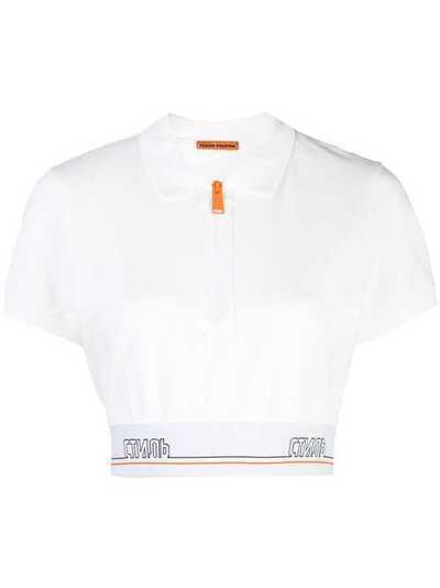 Heron Preston укороченная рубашка-поло HWGB002E198110020288