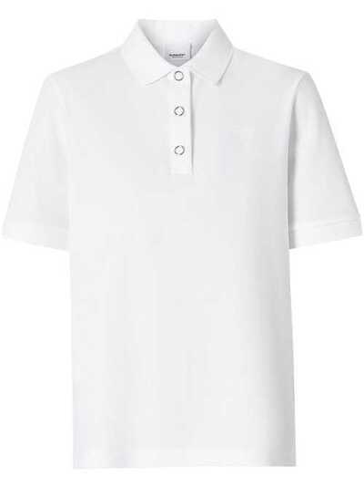 Burberry рубашка-поло из ткани пике с монограммой 8017153
