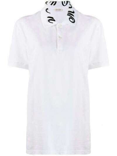 Alexander McQueen рубашка-поло с вышитым логотипом 575484QNZ82