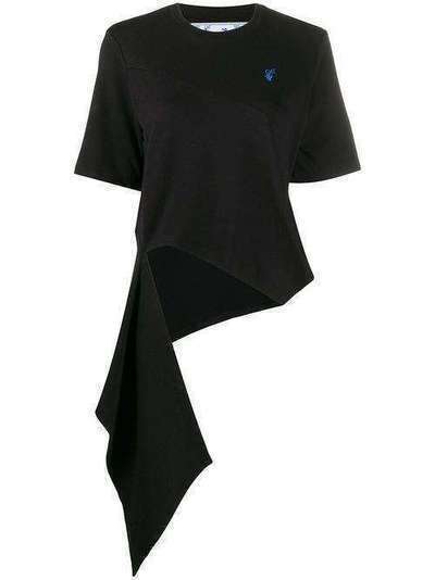 Off-White draped embroidered T-shirt OWAA077S20JER0011045