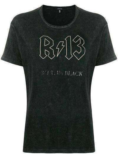 R13 футболка Back in Black с логотипом R13W390409