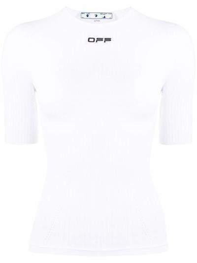 Off-White футболка с логотипом OWVA003S20JER0010110