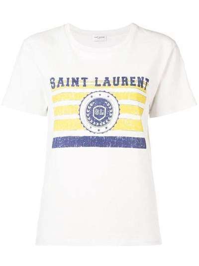 Saint Laurent футболка с принтом 'université' 525481YB2UH