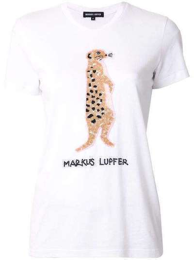 Markus Lupfer футболка с вышивкой и логотипом TEE341COTTONJERSEY