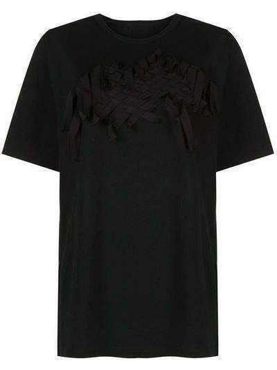 Yohji Yamamoto декорированная футболка NNT74079