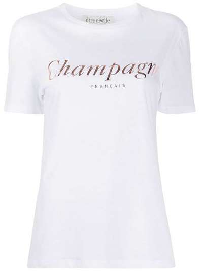 Être Cécile футболка Champagnet с надписью CHAMPAGNET