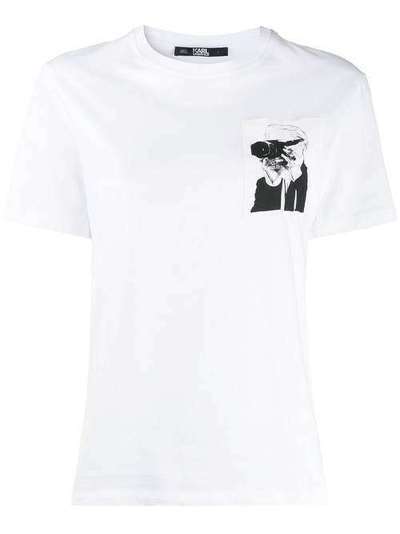 Karl Lagerfeld футболка Karl Legend с карманом 200W1793100