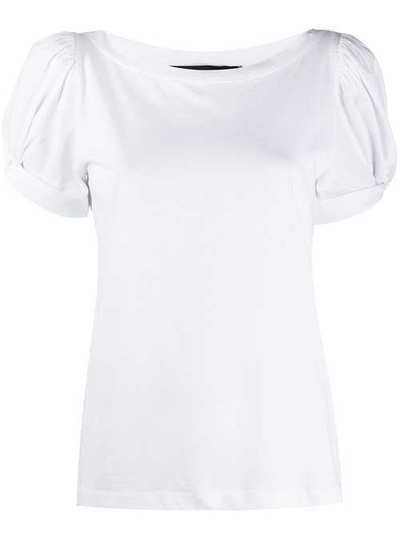 Federica Tosi футболка с драпировкой на рукавах FTE20TS124