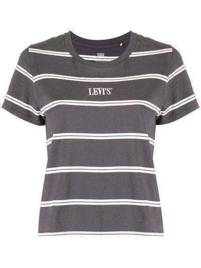 Levi's футболка с графичным принтом в полоску 296740048