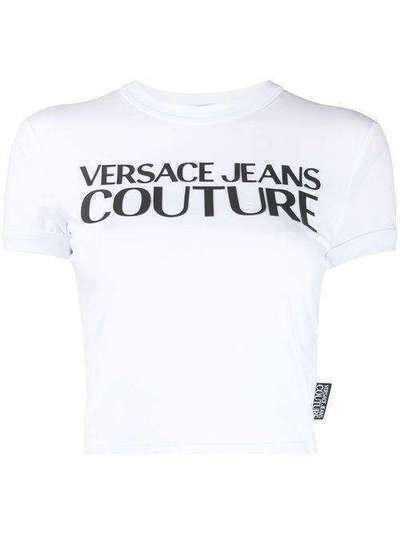 Versace Jeans Couture футболка с круглым вырезом и логотипом B2HVB7T036620